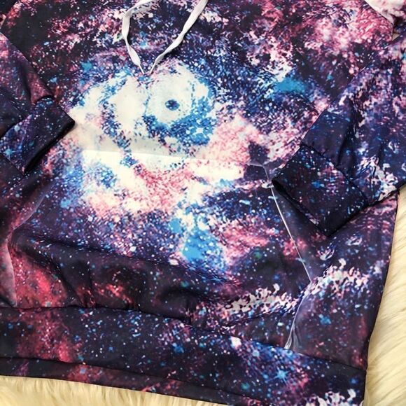 Lightweight galaxy hoodie large - Picture 5 of 11